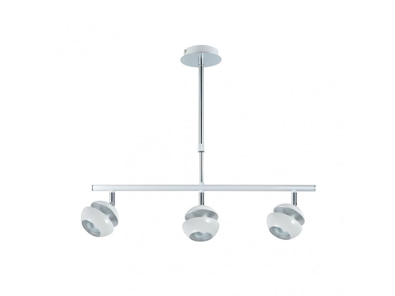  Fabrilamp beethoven, suspension, moderne, 3 x gu10, blancargenté, 44-68 x 56.5 x 12 cm 142053001 - Conforama A