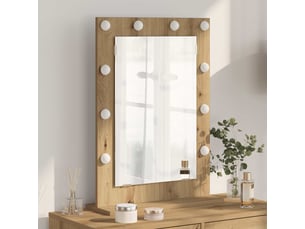 Miroir rectangulaire à fixer coloris marron <strong></strong>  <strong></strong> - 50 cm x 70 cm