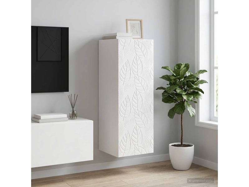  Armoire murale salon, meuble de rangement 33 x 34,5 x 90 cm bois d'ingénierie shl9964  - Conforama B