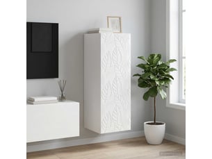 Armoire     <strong></strong> <strong></strong> coloris blanc largeur 33 cm