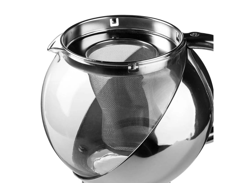  Théière avec filtre spot 1,10l argent  - Conforama C