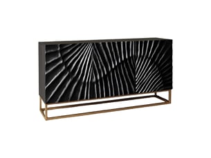 Buffet 4 porte(s) MEUBLORAMA - 177 cm coloris noir