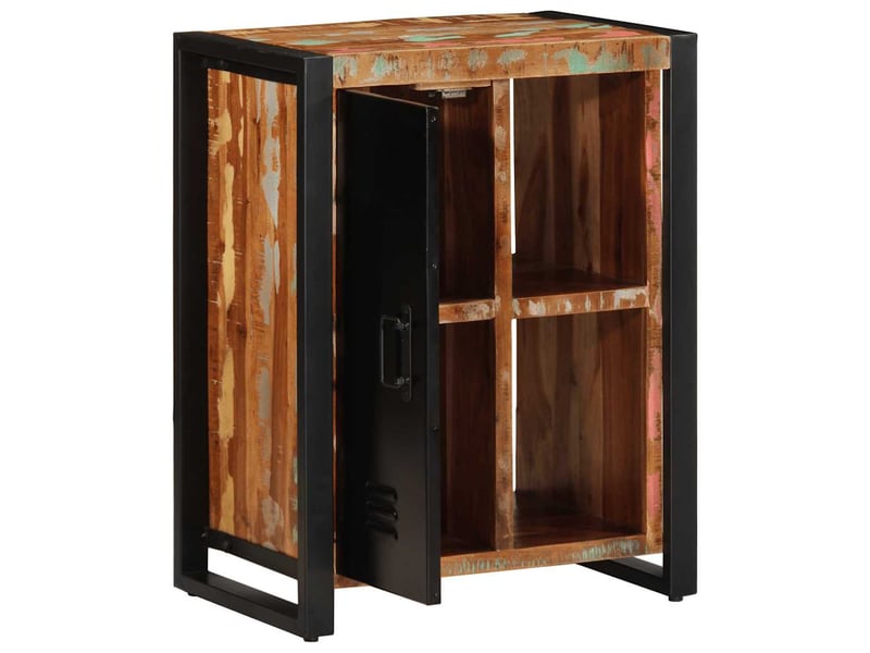  Buffet - bahut - meuble de rangement multicolore 55x35x70 cm bois massif récupération  - Conforama E
