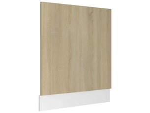 Panneau de lave-vaisselle lyon chêne sonoma 59,5x3x67cm bois d'ingénierie