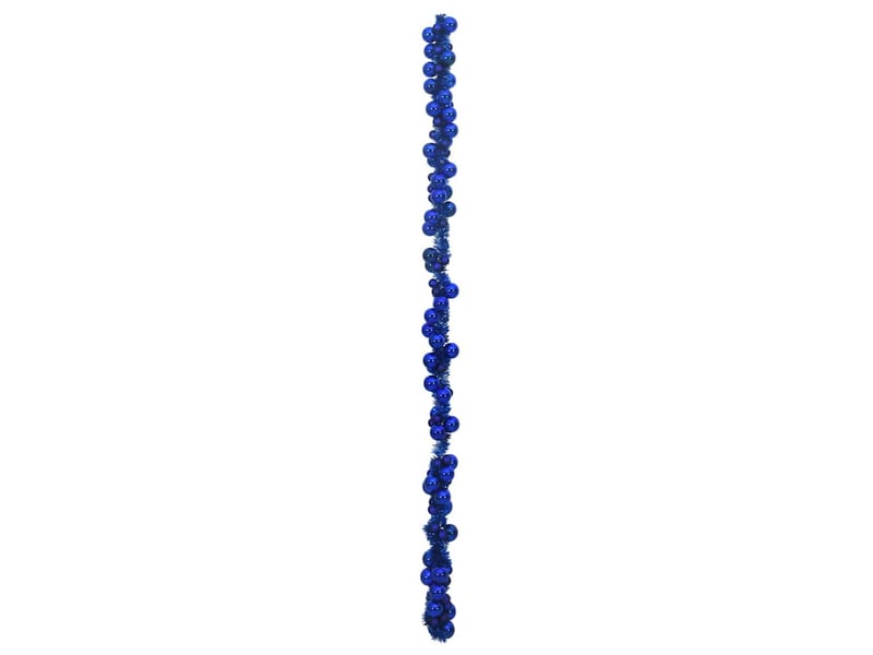  Guirlande de boules de noël led bleu 186 cm polystyrène  - Conforama D