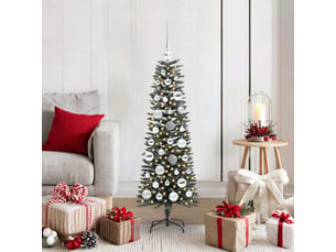 Sapin de noël - arbre de noël artificiel vert 120 cm pvc, plastique et acier