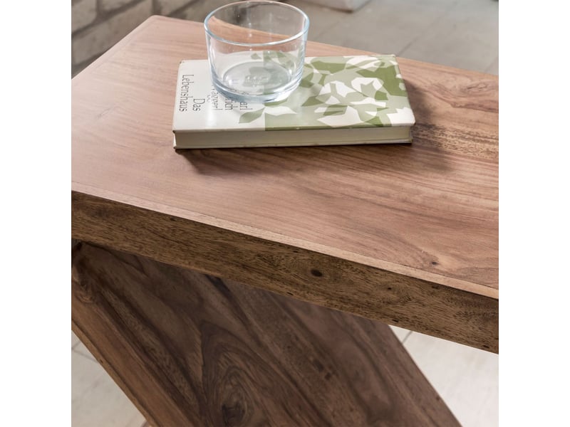  Table d'appoint z 44x30x59 cm en acacia massif - madurai  - Conforama D