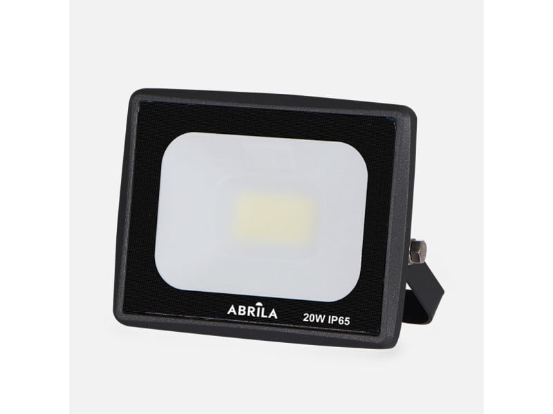 Fabrilamp zircon projecteur led extérieur 20 w, 2 000 lm, 4000 k, ip65, noir anti-éblouissement 147490209 - Conforama A