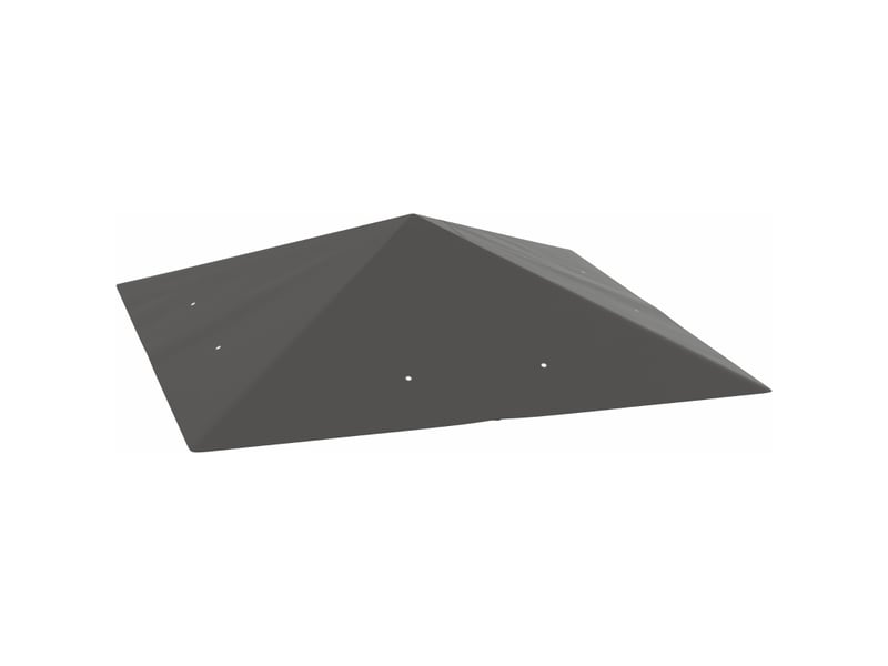  Toit de remplacement pour pavillon - 3x3 m - gris - tissu oxford 370 gm² - résistant à l'eau - upf 30+ 298x298x1cm - Conforama A