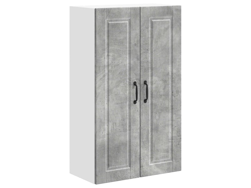 Meuble mural de cuisine, armoire de cuisine gris béton 60x31x100cm shl6845 - Conforama A