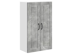 Meuble mural de cuisine, armoire de cuisine gris béton 60x31x100cm shl6845