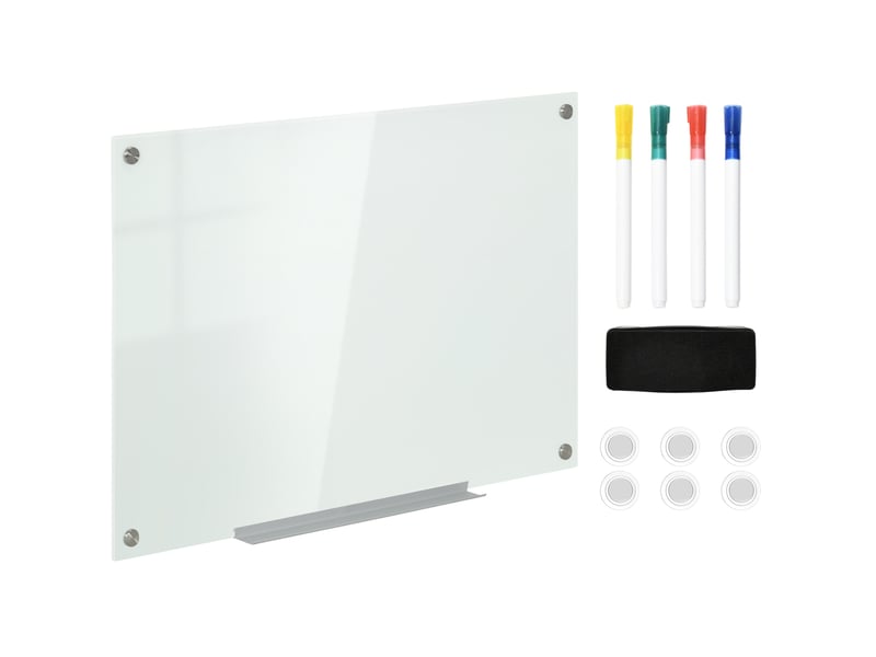  Tableau blanc magnétique 90x60 cm sans cadre blanc  - Conforama A