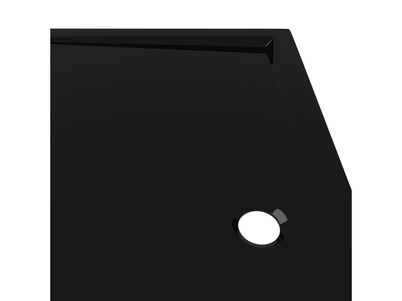  Receveur de douche base de douche bac de douche salle de bain toilette salle d’eau maison intérieur rectangulaire abs 80x120 cm noir 02_0001963  - Conforama E