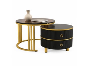 Table basse  coloris noir VLIVRA 