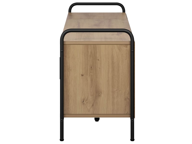  Meuble tv, table tv 133x33x50 cm chêne artisanal bois d'ingénierie  - Conforama E