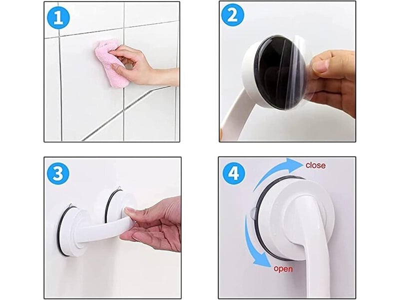 Poignée de préhension particulièrement résistante, ventouse portable - Conforama B