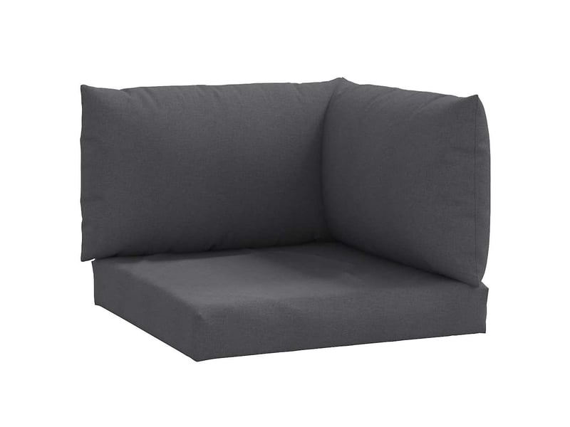  Lot de 3 coussins de palette, coussins de canapé anthracite mélangé tissu cf59649  - Conforama A