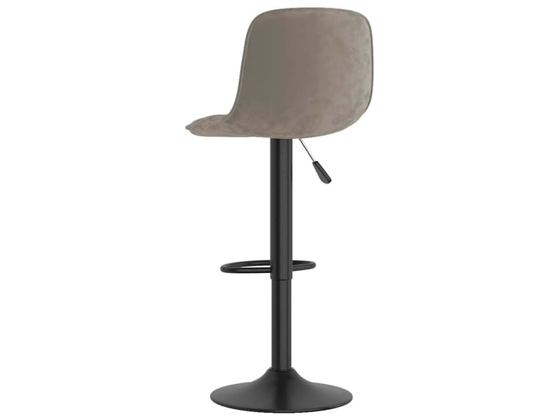  Tabouret de bar, chaise de bar gris clair velours shl24197  - Conforama E