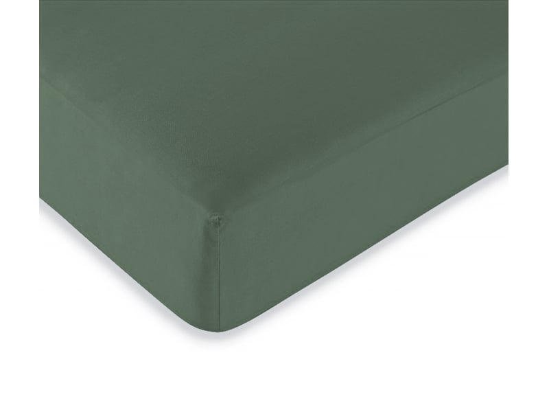  Drap housse 2 en 1 imperméable 90 x 190 cm coton 57 fils duo protect romarin CP-DHDUOPROTECT90-ROMARIN - Conforama C