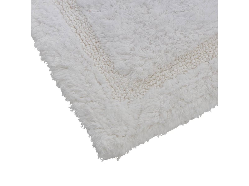  Tapis de bain fluffy colorama 50x75cm blanc COLORAMA - Conforama D