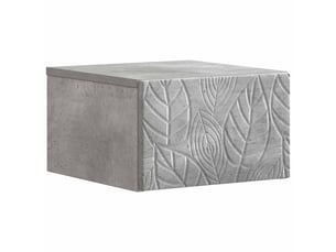 Table de chevet - cabinet de chevet - table de nuit mural gris béton 49 x 34,5 x 20 cm