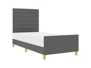 Lit simple 100x200 cm coloris gris