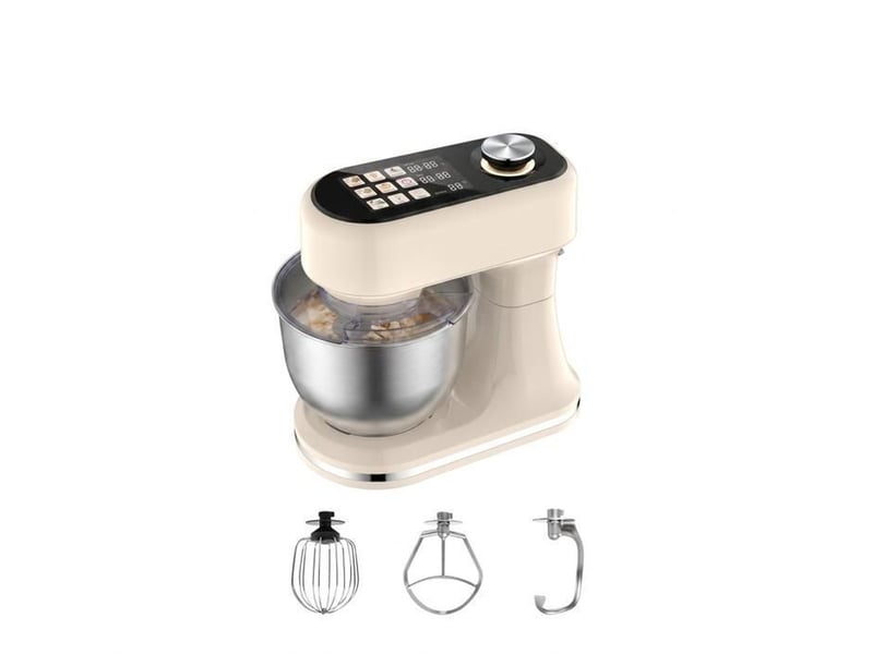  Robot patissier multifonction 6 l sk05016 1500 w avec balance integree 12 vitesses beige  - Conforama A