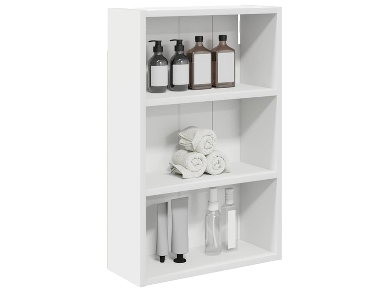 Armoire murale de salle de bain, cabinet de salle de bain blanc 40 x 16 x 62,5 cm cf65185 - Conforama C
