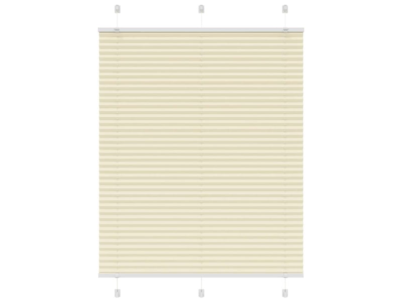  Store plissé, store de fenêtre crème 105x150cm largeur du tissu 104,4cm polyester cf46821  - Conforama B
