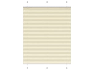 Store plissé, store de fenêtre crème 105x150cm largeur du tissu 104,4cm polyester cf46821