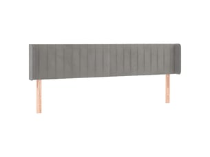Tete de lit A poser largeur 203 cm <strong></strong> <strong></strong> argenté