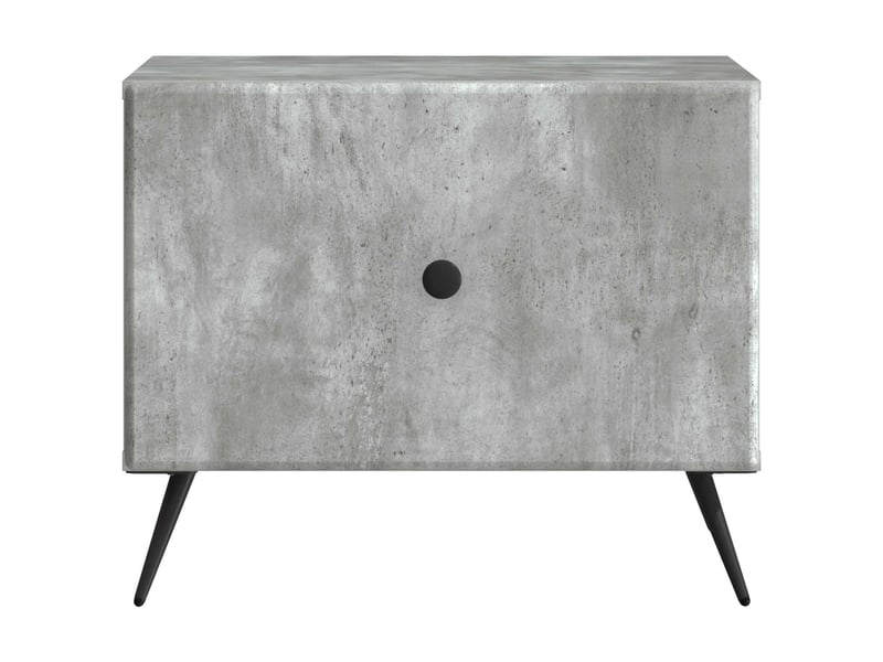  Table basse - table de salon - table à thé gris béton 49 x 50 x 40 cm bois d'ingénierie  - Conforama E
