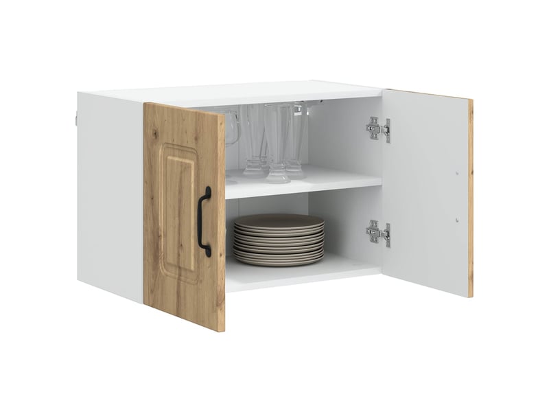 Meuble mural de cuisine | armoire de cuisine 2 pcs chêne artisanal shl8759 - Conforama C