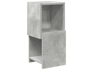Meuble d'angle, meuble de rangement salon 25,5x25x55cm bois d'ingénierie gris béton
