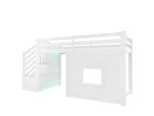 Lit simple 90x200 cm    coloris blanc