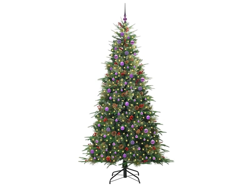  Sapin de noël - arbre de noël artificiel à branches articulées vert 240 cm  - Conforama C