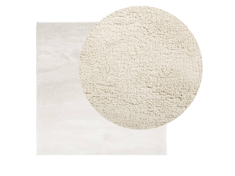  Tapis à poils courts beige 120x120 cm - comfortxl 375489 - Conforama C