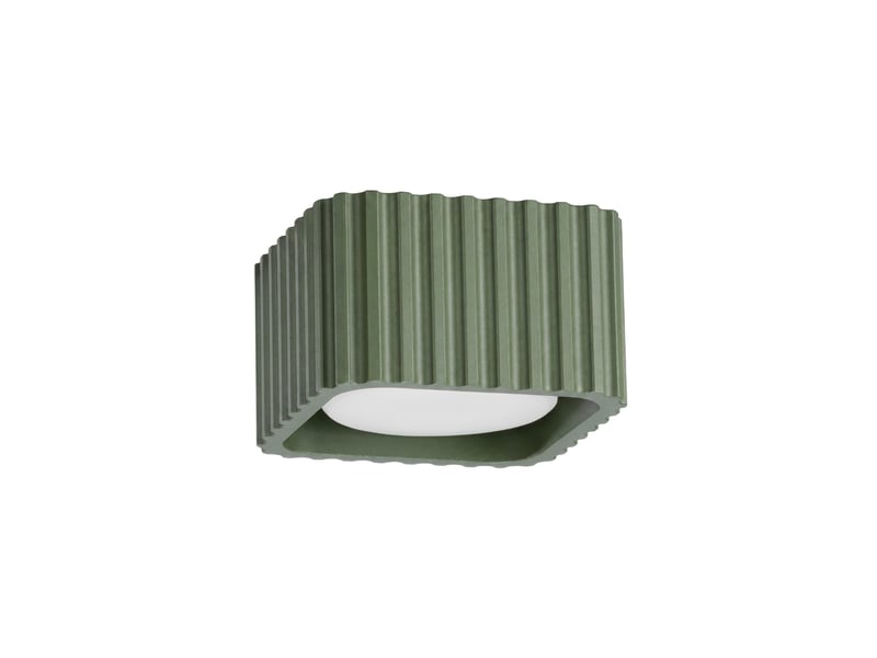  Plafonnier riff 1 vert olive gx53 aluminium moderne 6x10x10cm SL.3053 - Conforama A