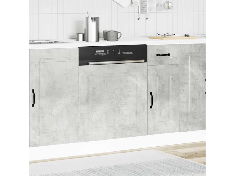  Panneau de lave-vaisselle kalmar gris béton 60x1,5x57cm  - Conforama C