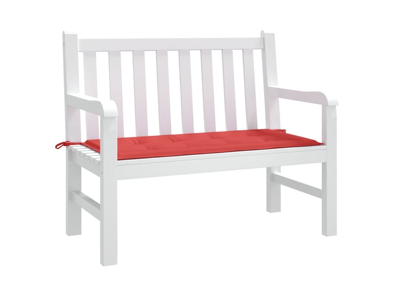  Coussin de banc de jardin, coussin d'assise rouge 100x50x3 cm tissu oxford cf52795  - Conforama C