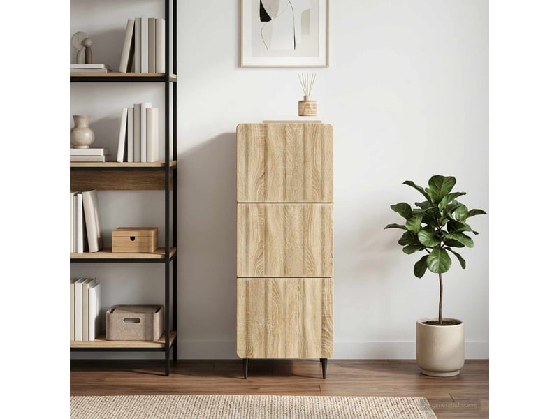  Armoire de rangement bureau, armoire à tiroirs 33 x 34.5 x 92 cm bois d'ingénierie shl8318  - Conforama D
