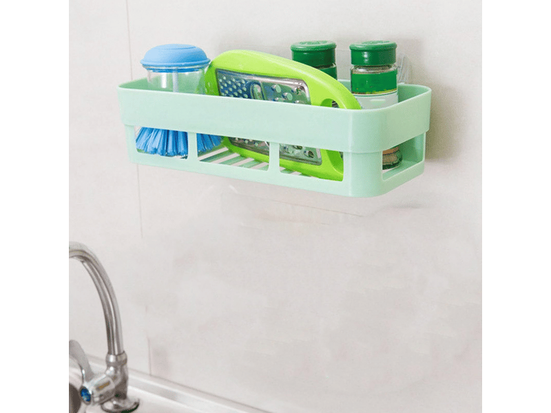  Étagères de salle de bain flottantes rectangulaires, adhésives puissantes, multifonctionnelles, à fixation murale, support de rangement  - Conforama B