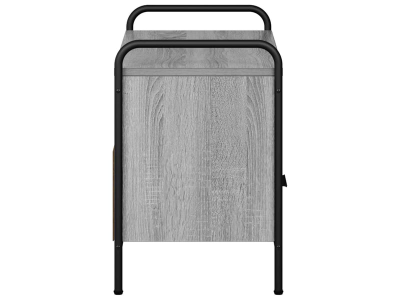  Meuble tv moderne, banc tv 67,5x33x50 cm sonoma gris bois d'ingénierie shl68888  - Conforama E