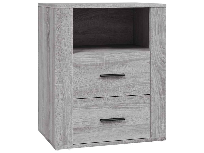  Table de chevet - cabinet de chevet - table de nuit sonoma gris 50x36x60 cm bois d'ingénierie  - Conforama A
