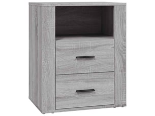 Table de chevet - cabinet de chevet - table de nuit sonoma gris 50x36x60 cm bois d'ingénierie