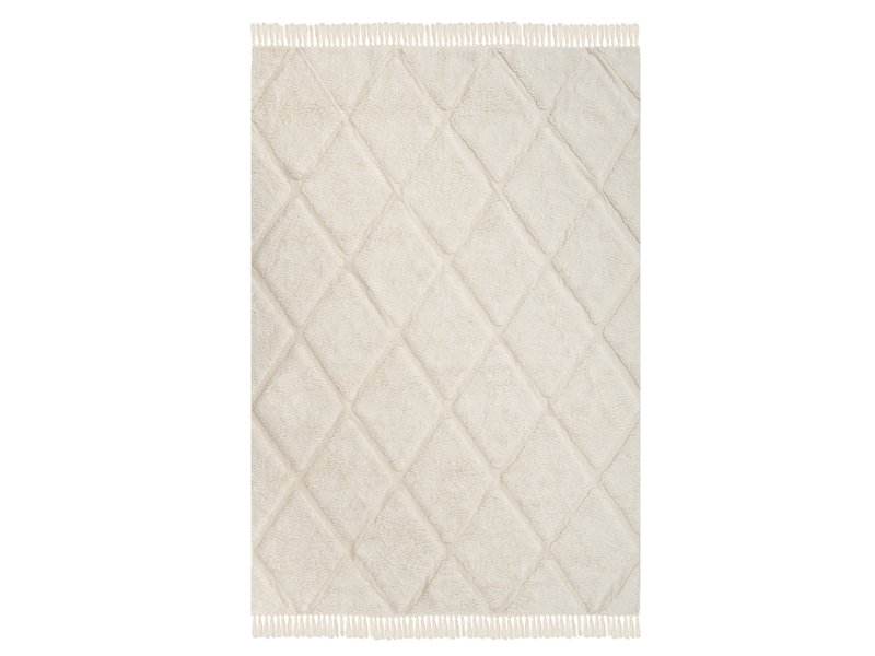  Tapis enfant xeldem  beige clair 140 x 200 cm coton  - Conforama A