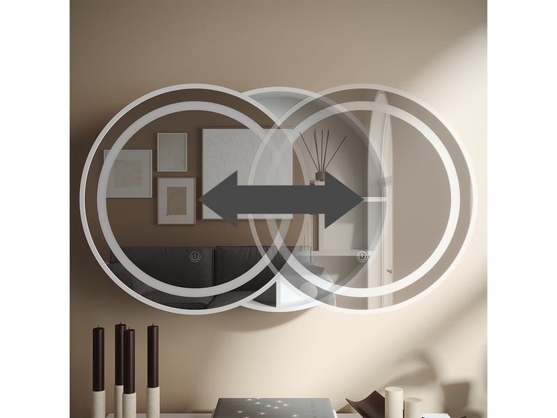 Vicco armoire de toilette, blanc, 50x50cm avec 5 compartiments de rangement  - Conforama D