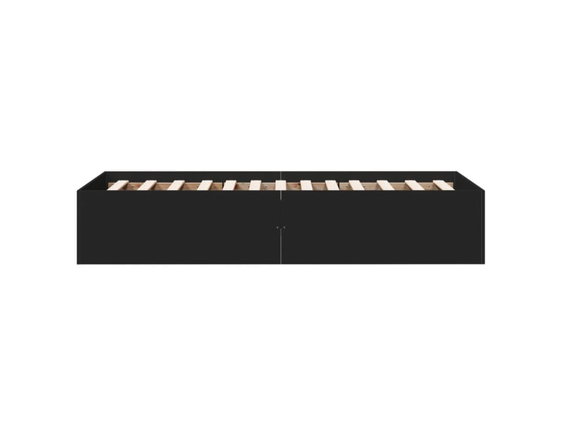  Lit simple- lit adulte -  cadre de lit sans matelas noir 100x200 cm  - Conforama D