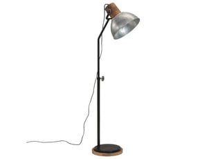 Lampadaire salon, lampe sur pied 25 w argent vintage 30x30x100-150 cm e27