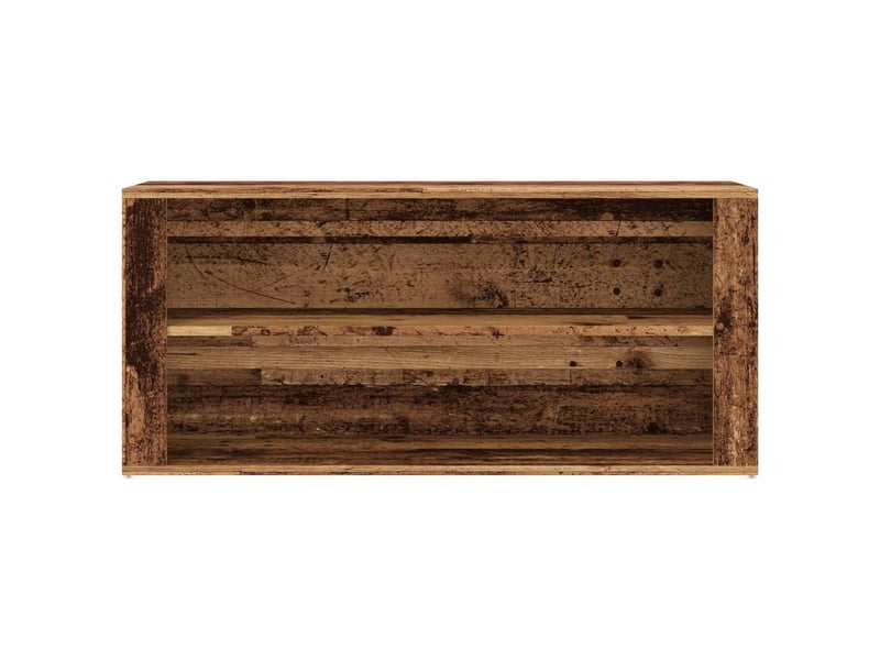  Banc à chaussures, meuble à chaussures vieux bois 100x35x45 cm bois d'ingénierie  - Conforama D